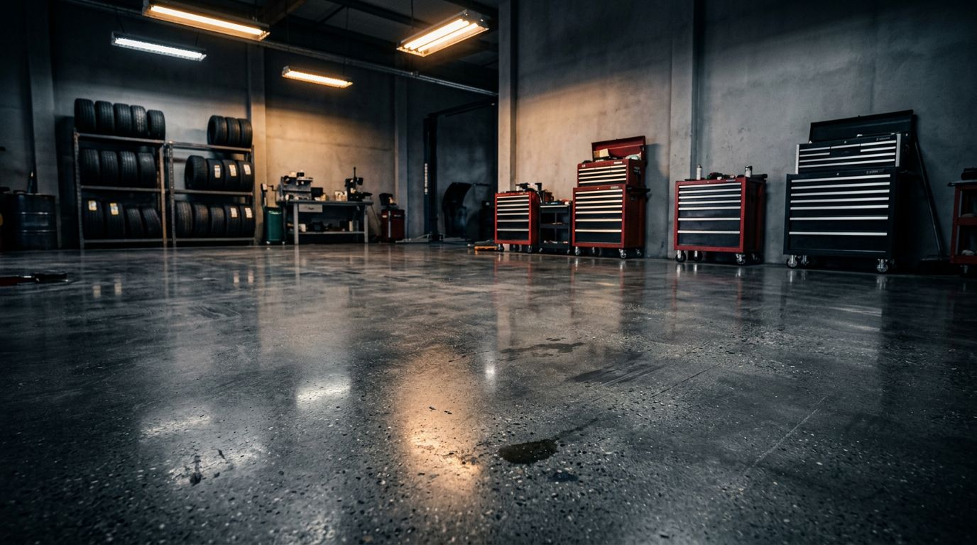 Best Concrete Floor Finishes for Home Workshops
