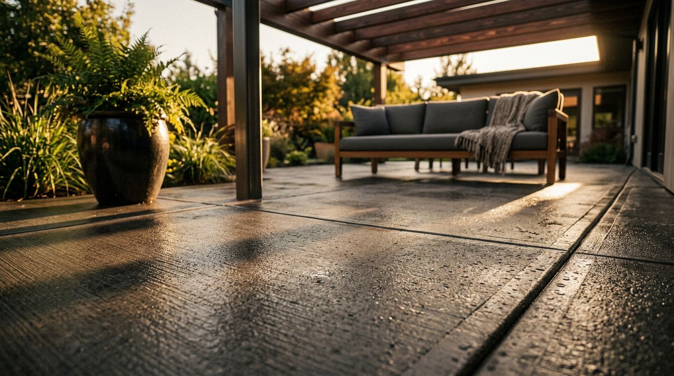 Best Concrete Patio Finishes for Covered Patios