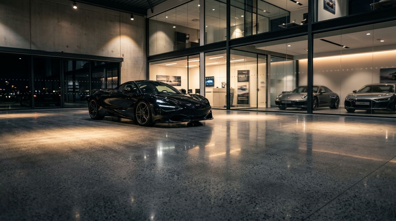 Concrete Floor Finishes for Car Showrooms