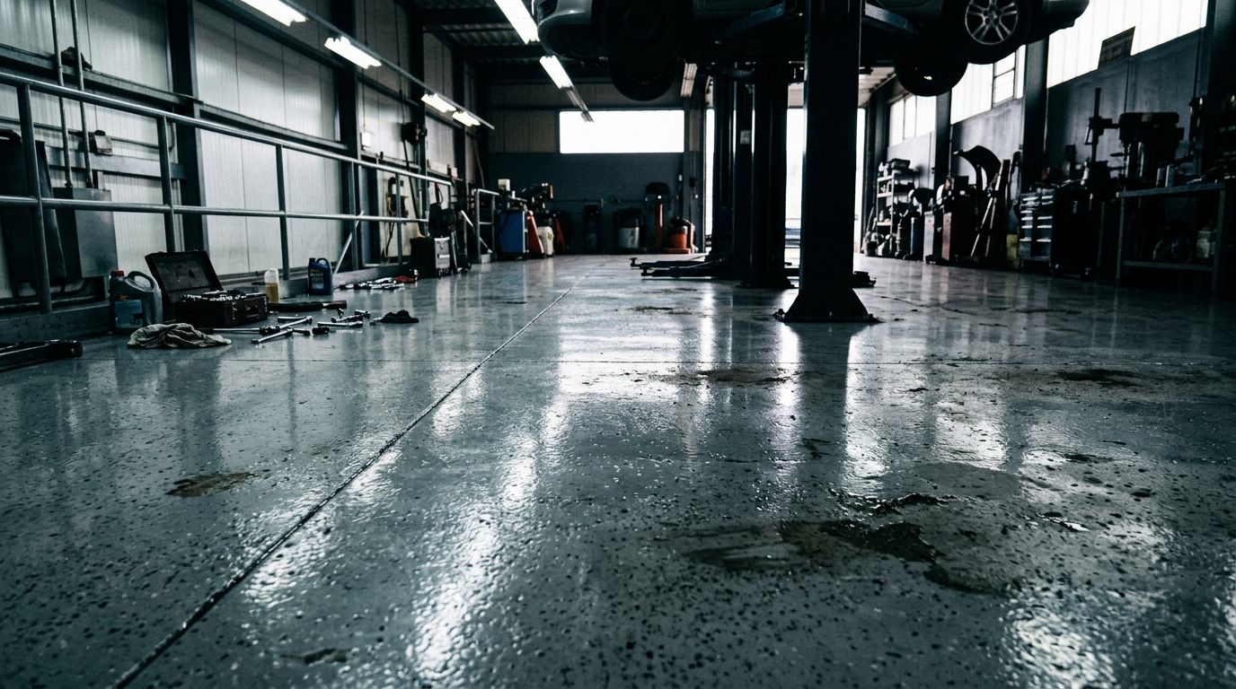 Concrete Floor Finishes That Last in Auto Repair Shops
