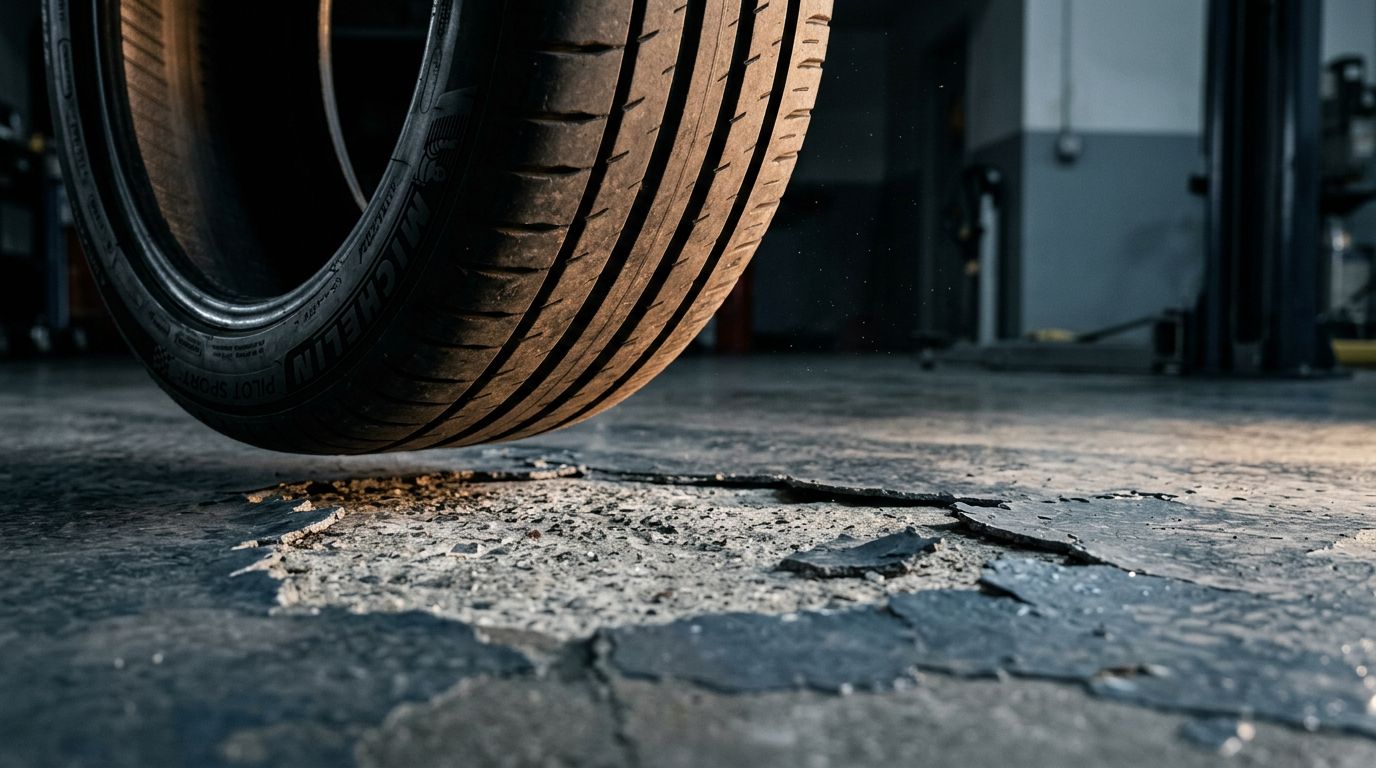 How to Stop Hot Tire Pickup on Garage Floor Coating